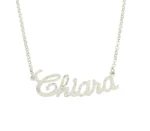 Collana con nome effetto diamantato