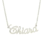 Collana con nome effetto diamantato