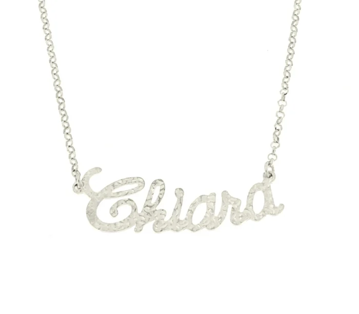 Collana con nome effetto diamantato - immagine 1