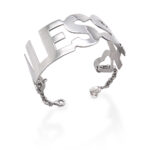 Bracciale schiava con nome in stampatello