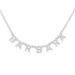 Collana nome con zirconi componibile