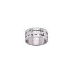 Anello New York fascia alta 9 mm satinato