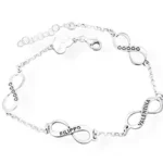 Bracciale 4 infiniti con incisione