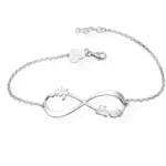 Bracciale infinito con nomi personalizzabili