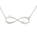 Collana infinito con nomi personalizzabili