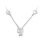 Collana Family bambino/bambina con lettera e cuore