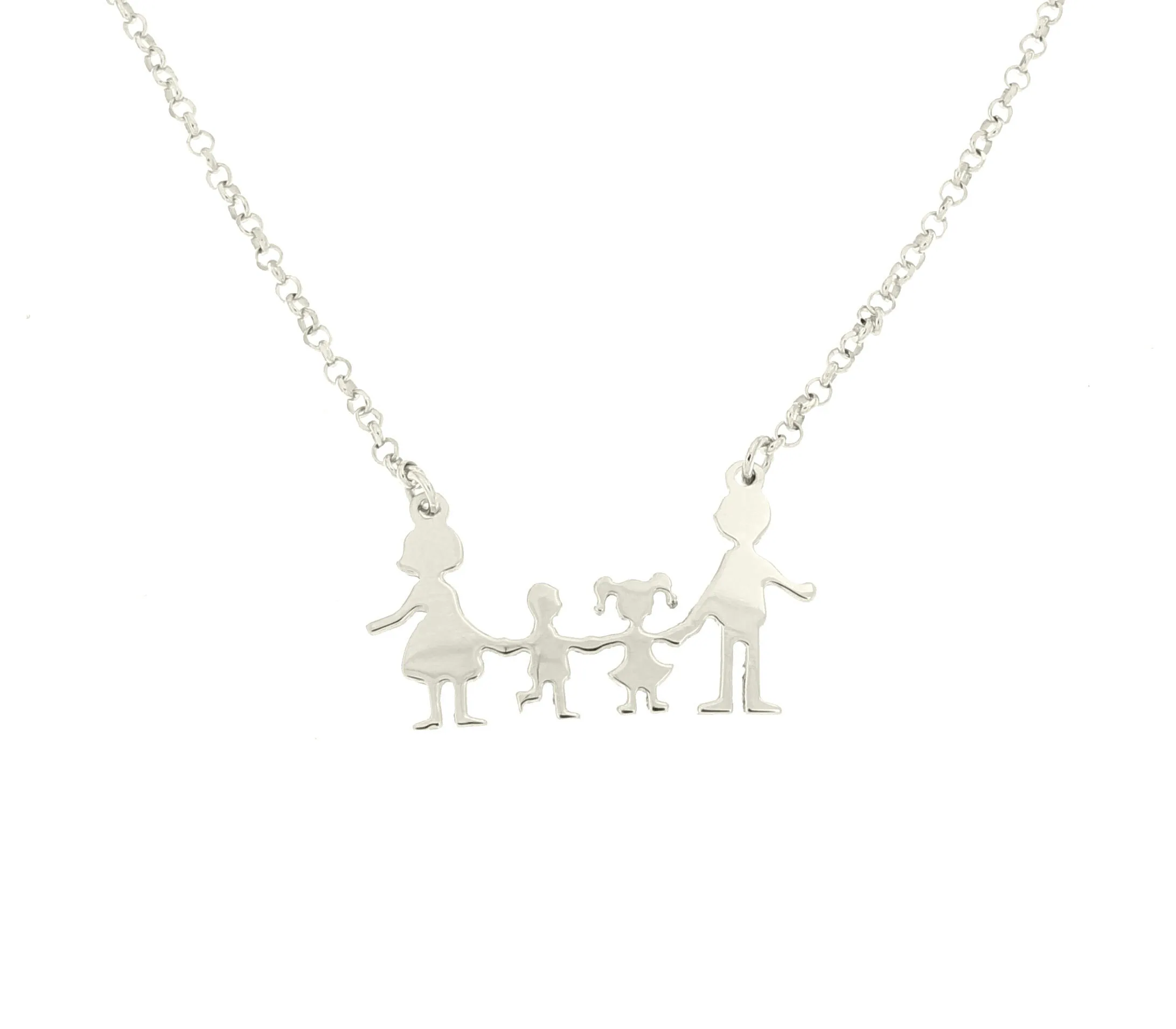 CL171-6 Collana Family componibile con i membri della vostra famiglia - immagine 1
