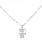 Collana Family bambino/bambina con zirconi