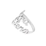 Anello doppio nome personalizzabile