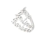 Anello triplo nome personalizzabile