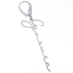 Monorecchino con nome in corsivo personalizzabile