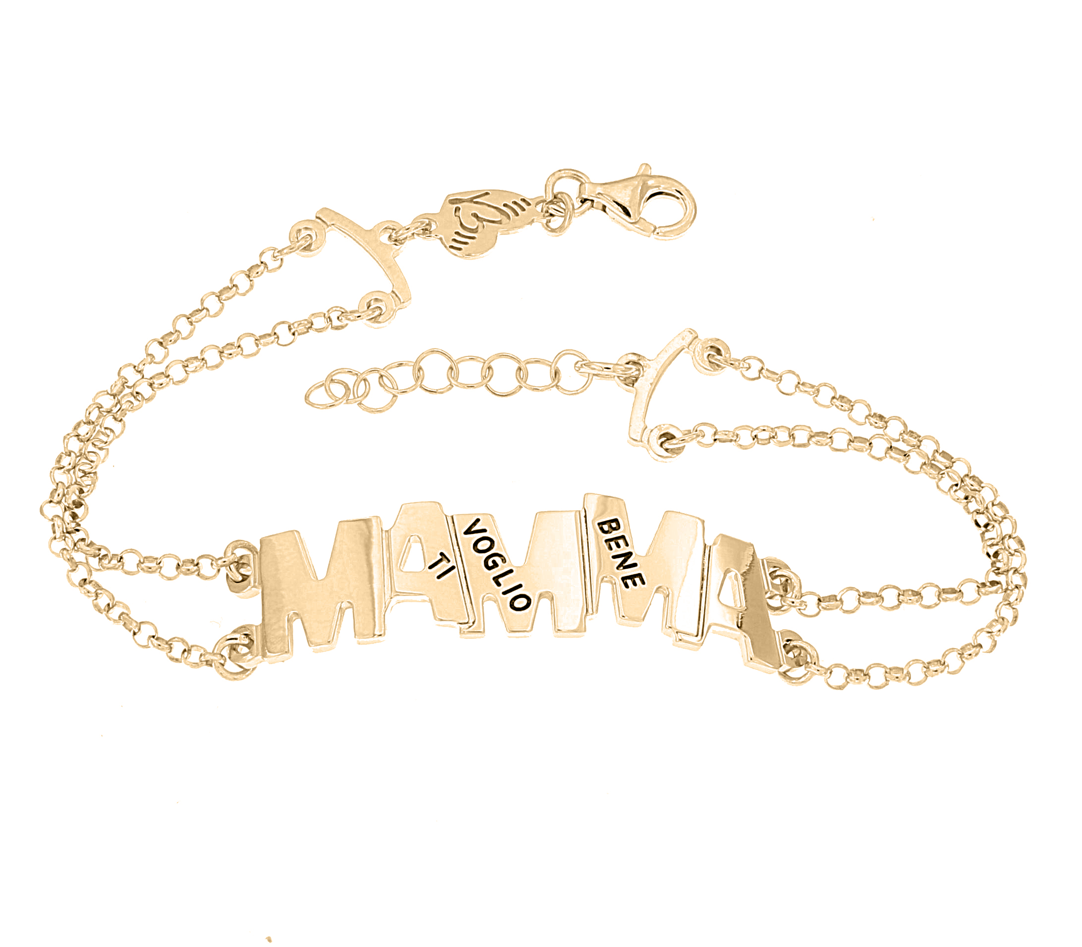 Bracciale Donna Personalizzabile Con Ciondolo Cuore In Acciaio - Incidi Nome, Data O Iniziale, Regalo Per La Mamma