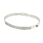 Bracciale zirconi centrali e incisioni