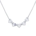 Collana cuori con nome traforato
