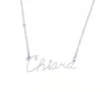 Collana con nome a filo