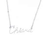 Collana con nome a filo