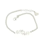 Bracciale con foglia di alloro