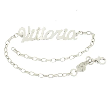 Bracciale con nome e catena