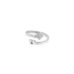 Anello contrarie' con doppio cuore