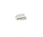 Anello contrarie' con zirconi
