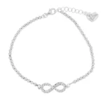 Bracciale infinito con zirconi