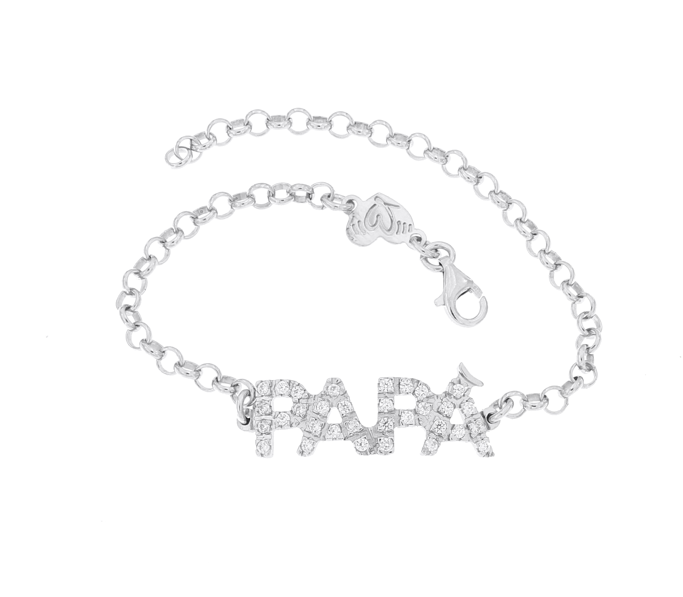 BL171-PZ Bracciale Papà con zirconi - immagine 1