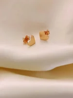 Orecchini cuore a lobo